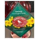 Perky-Pet Vintage Hummingbird Feeder - Red Glass (Set of 3)