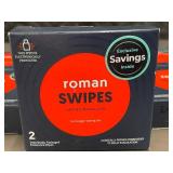 Roman Swipes 4% Benzocaine - 16 Wipes (8 Boxes)