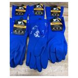 Wells Lamont Work and Home Chemical Gloves Blue Large (lot of 6)