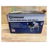 Strongway Quick Install Trolley with Lift Eye, 2200-Lb. Capacity, Fits Flange Width 2-15/16in. 5-1/8in.
