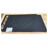 *Beige Panama EMB Indoor, Outdoor 18 in. x 30 in. Rubber Backed Door Mat (lot of 2)