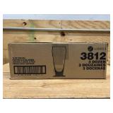 Libbey 3812 12 Oz Ale Glass - Safedge Rim & Foot Guarantee, Curved, 12 Ounce, Clear, 30 glasses