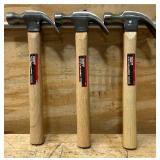Plymouth Forge 16 oz Claw Hammer lot of 3
