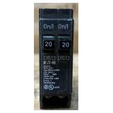 EATON BR2020 Circuit Breaker lot of 8