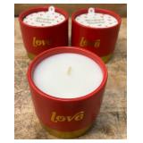 Bushed Delia 12 Oz Scented Candle lot of 4