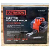 Ultra-Tow Portable Electric Winch, 120V, 1100-Lb. Horizontal and Vertical Capacity, Steel Cable, Brushless Motor #5689273 Msrp $224.99