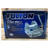 Fulton, K-Series Brake Winch, 2500 lb Capacity, Single Speed, Hand Brake, 11 inch Handle, Rope or Strap Use Only, Model# 143200 #7024401 Msrp $489.99