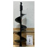 Powerhorse 10in. Earth Auger Drill Bit, 36in.L, Powder-Coat, Abrasion-Resistant Blade, Replaceable Fishtail Point, Flex Coil Shock Absorption, (Auger Bit Only) #5719049 Msrp $139.99
