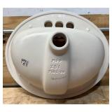 MAANSFIELD Alto II Lavatory Oval, Vitreous China, Self-Rimming Lavatory 19 x16