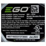 *EGO POWER + String Trimmer 56V ST1530 tool only