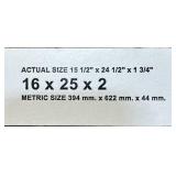 Grainger Air Filer Unit 16x25x2 lot of 11 read description