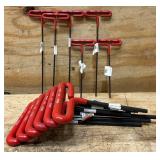 Eklind T-Handle Hex Wrench lot of 12