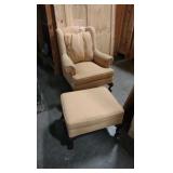 Arm chair with ottoman