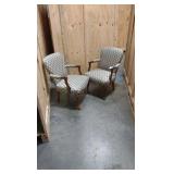 2 arm chairs