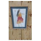 water color hula girl