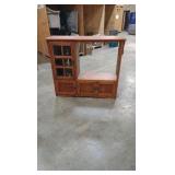 solid wood entertainment stand