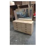 8 drawer dresser with mirror