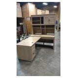 computer desk with hutch