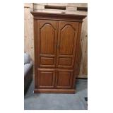 wooden TV armoire