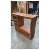 solid wood entertainment stand