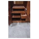 wooden TV armoire