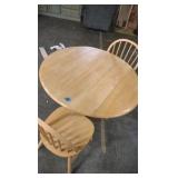 solid wood drop leaf table 2 chairs