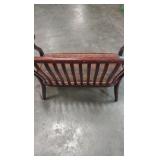wooden bench loveseat