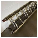 LG - White Type II Metal Extension Ladder - 16 ft