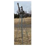 BY - Vintage Windmill Windpump Tower - 94 in Tall Outdoor Display
