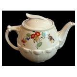 Drip-O-Lator Teapot - Floral Pattern, 8 in H x 10.5 in L x 7 in W