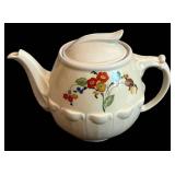 Drip-O-Lator Teapot - Floral Pattern, 8 in H x 10.5 in L x 7 in W