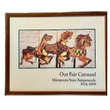 Stephan Hesser Our Fair Carousel Print - Minnesota State Fairgrounds 1914-1989, 25 x 30.5 in