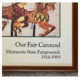 Stephan Hesser Our Fair Carousel Print - Minnesota State Fairgrounds 1914-1989, 25 x 30.5 in
