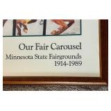 Stephan Hesser Our Fair Carousel Print - Minnesota State Fairgrounds 1914-1989, 25 x 30.5 in