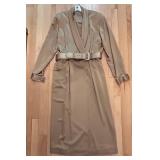 DR - Liz Claiborne Dress - Size 14 - Champagne Gold Wrap Front Belt Dress