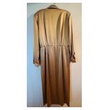 DR - Liz Claiborne Dress - Size 14 - Champagne Gold Wrap Front Belt Dress