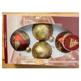 DR - Enchanted Forest Christmas Ornaments - SKU 2814044 - Red & Gold Baubles in Boxes
