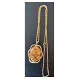 LL - Gold-Tone Necklace Set - Longest 34-Inch Pendant & Tassel Chains