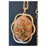 LL - Gold-Tone Necklace Set - Longest 34-Inch Pendant & Tassel Chains