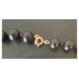 LL - Beaded Necklaces - 32-Inch Longest - Orange, Black, Peach & Cream Beads (Set of 4)