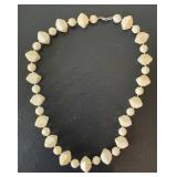 LL - Beaded Necklaces - 32-Inch Longest - Orange, Black, Peach & Cream Beads (Set of 4)