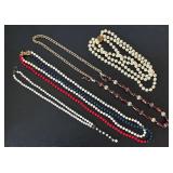 LL - Beaded Necklaces - Set of 4 - Longest 34 Inches