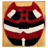 Nicholas Square Decorative Christmas Rugs & Sign (Lot of 4) 20x30 Largest Rug