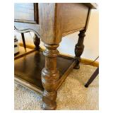 DR - Wooden End Table with Drawer & Lower Shelf - 23 x 26 x 26 in