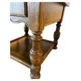 DR - Wooden End Table with Drawer & Lower Shelf - 23 x 26 x 26 in