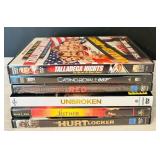 DR - DVD Movie Lot - The Hurt Locker, Forrest Gump, Casino Royale, Unbroken, Red, Luther