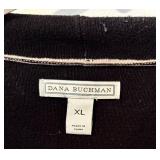 Dana Buchman Duster Sweater - Brown & Black - XL