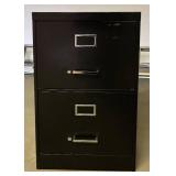 LG - Black Metal 2-Drawer File Cabinet #1