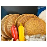 DR - Scarecrow Figure 3 Ft Tall With Doilies, Baskets, Tea Lights & Storage Dishes