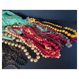 DR - N-Karim Pashmina Shawl 66-Inch Length - 100% Pashmina and Assorted Beaded Necklaces